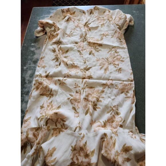 GANNI St. Pierre pink&cream Crepe Dress sz 36 (Small) - Picture 6 of 6